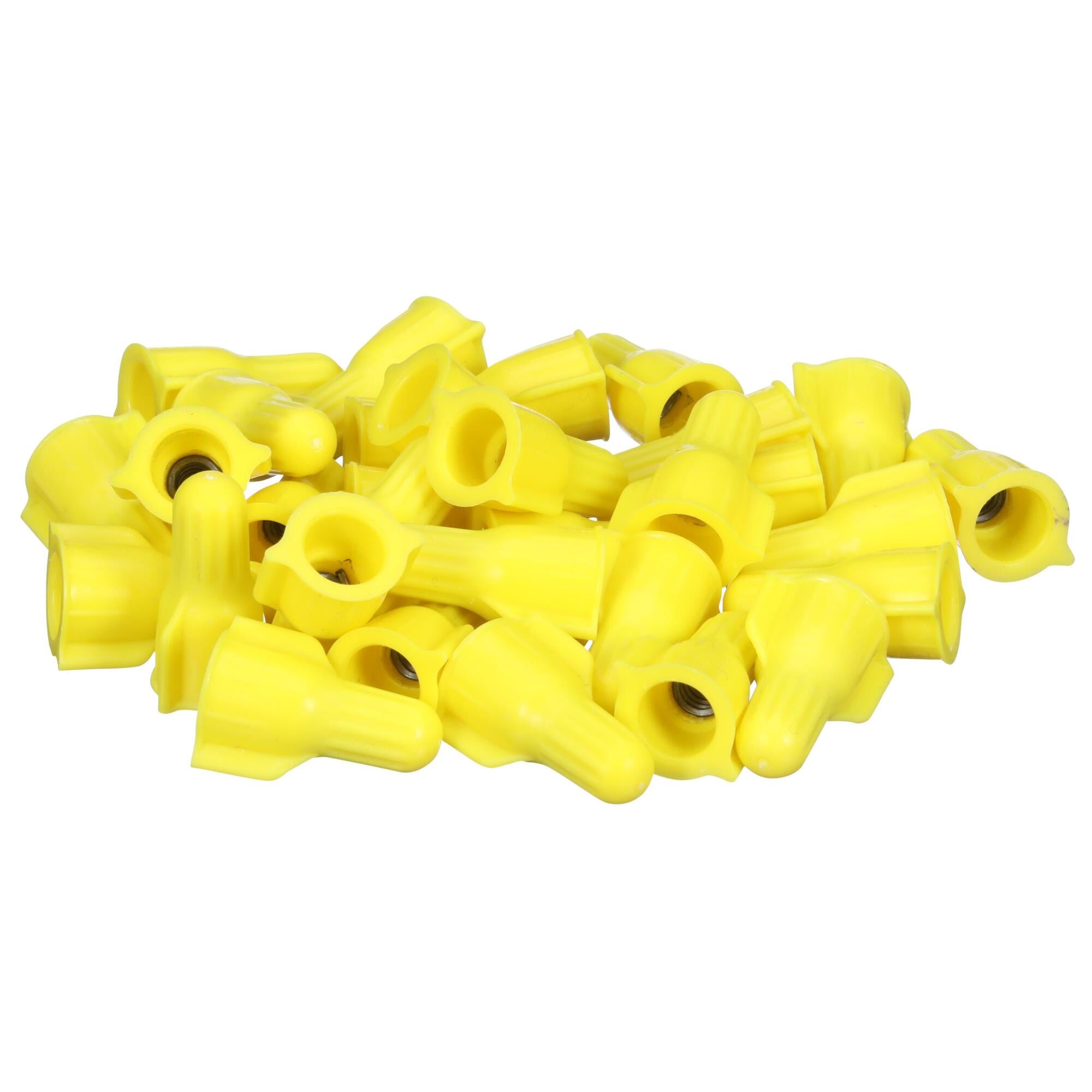 Secure Grip Wire Connector, Yellow, 100 per pouch