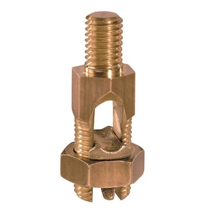 Bronze Service Post Connector, #6 SOL- #