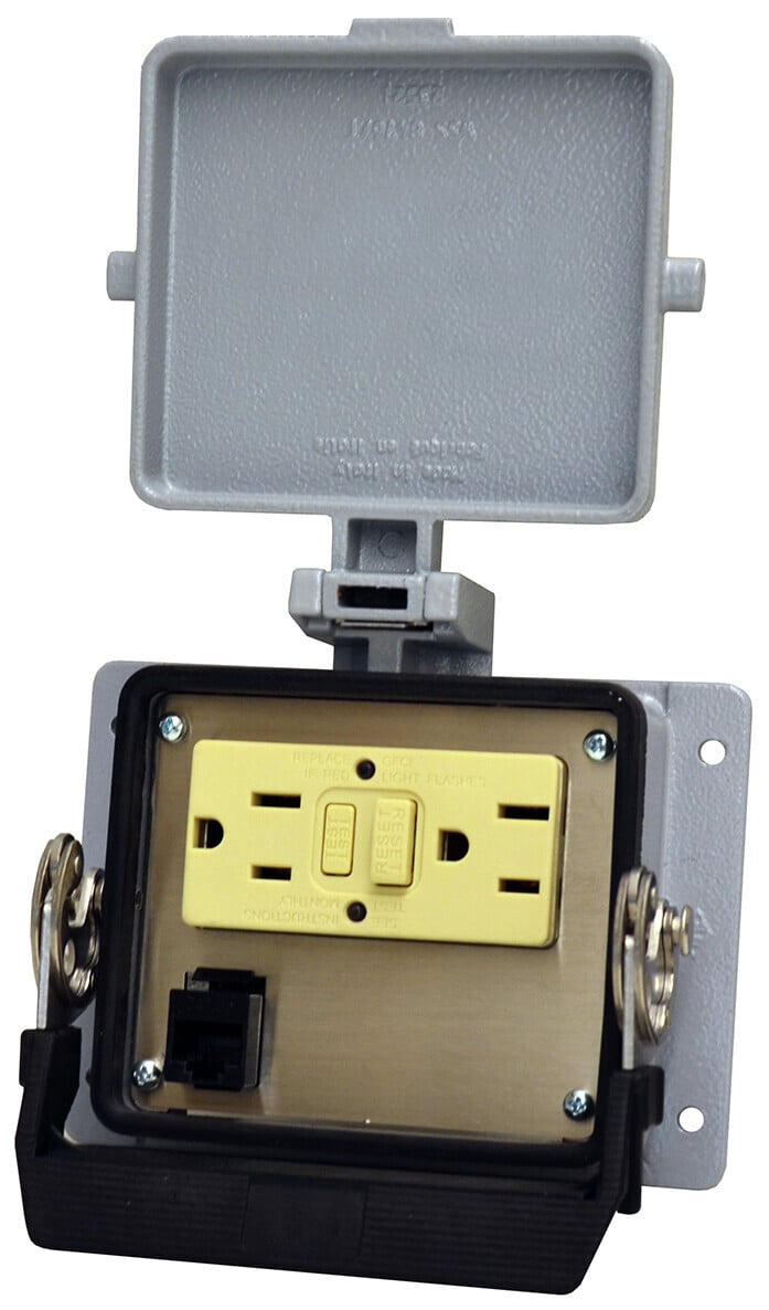 BULKHEAD INTERFACE PORT 15A GFCI_RJ45 CAT6