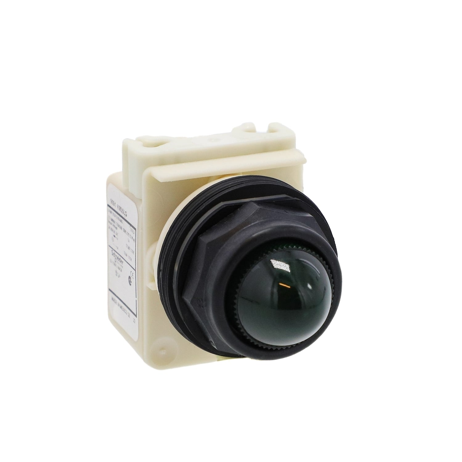Pilot light, Harmony 9001SK, plastic, polycarbonate, domed, green, 30mm, LED green, 24-28V