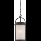 WILLIS - LED OUTDOOR HANGING WITH ANTIQUE WHITE GLASS
