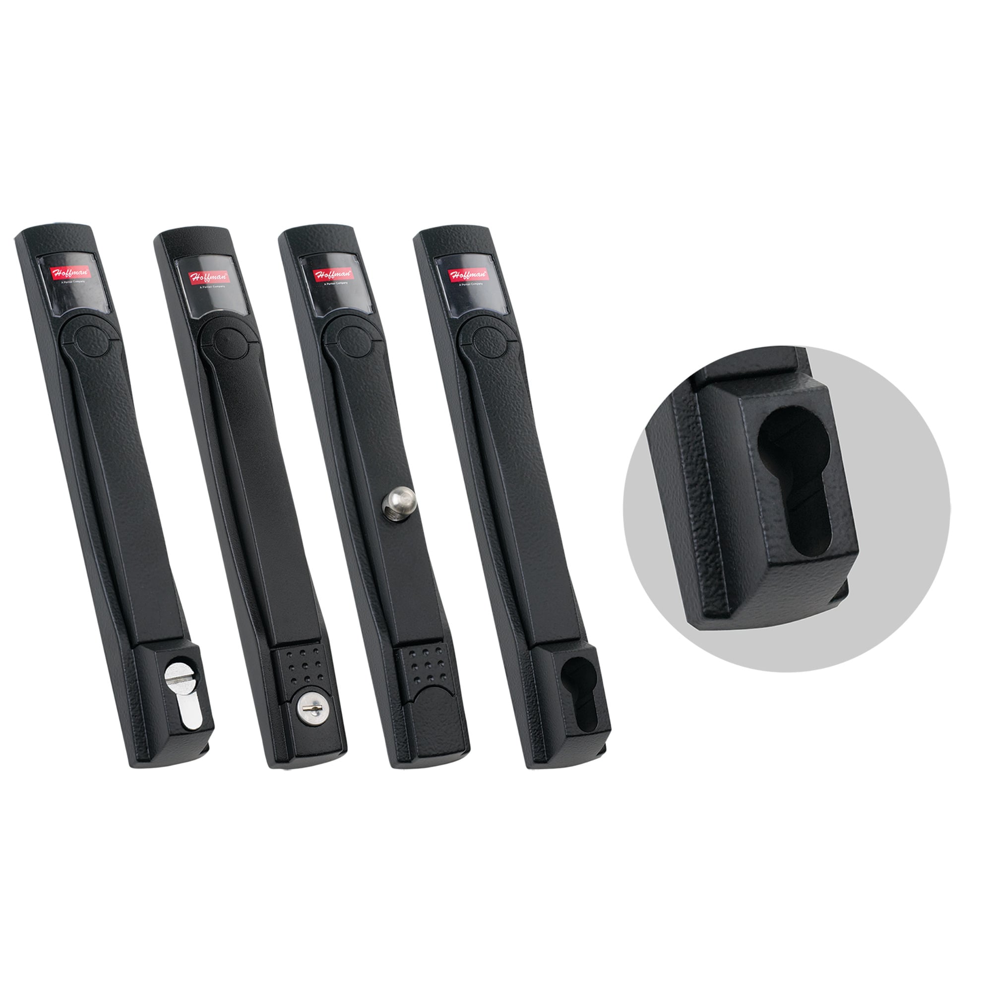 ProLine Flush Swing Handle Keylock, 10.67x1.50x.87, Black, Steel