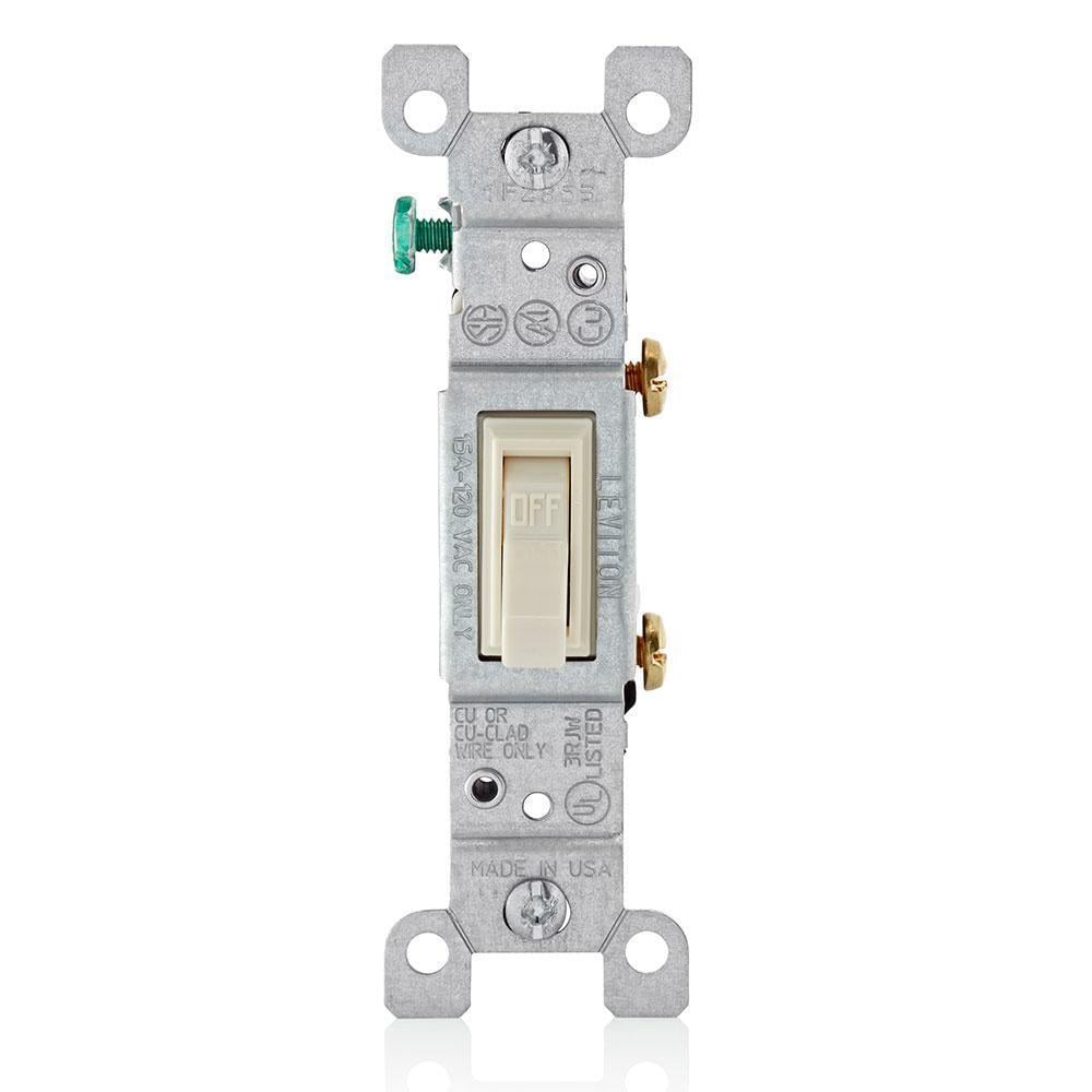 1451-2T Grounding Toggle Switch, 120 V AC, 15 A, 1/2, 2 hp Power Rating