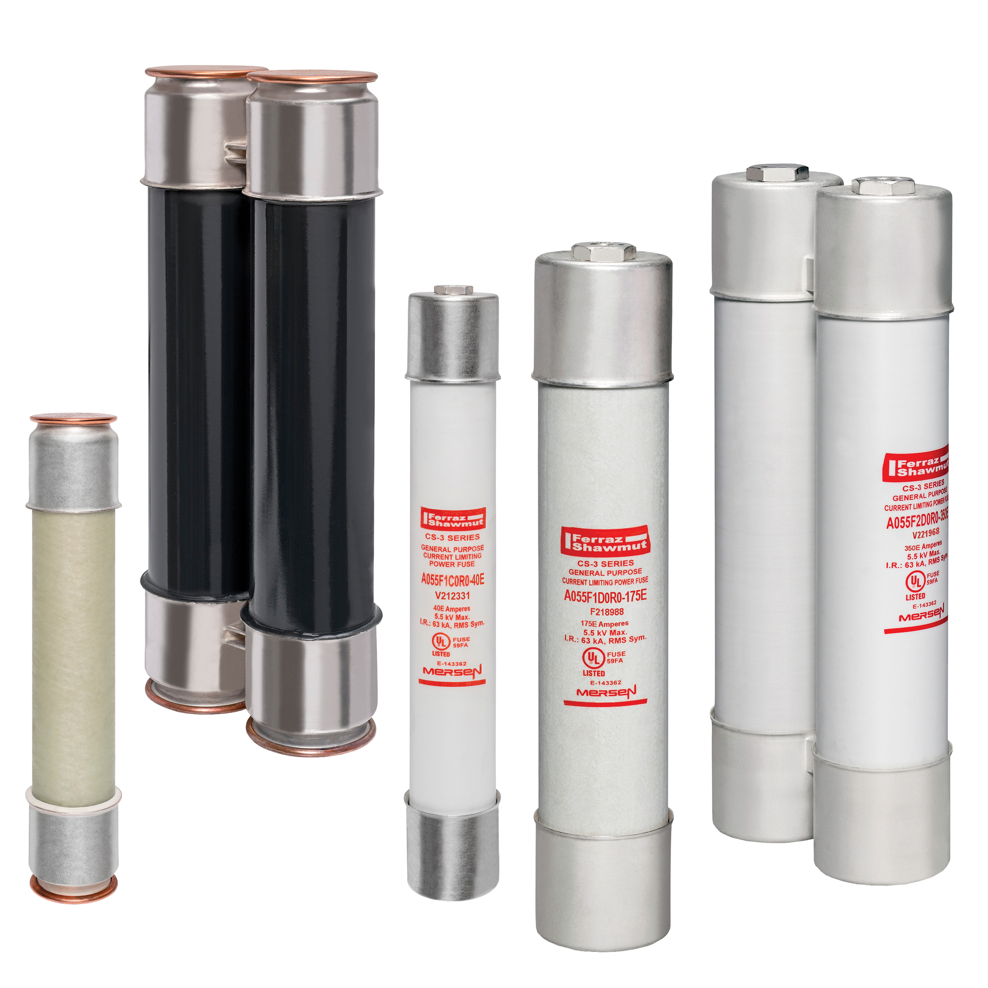 MV E-Rated Fuse 5500VAC 50A Series: HCB Visual Indicator