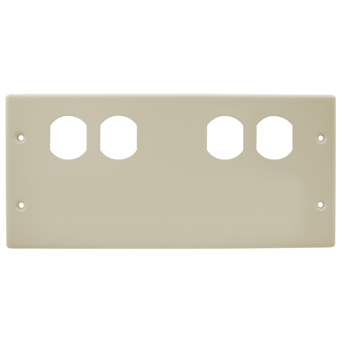 RACEWAY Plate, 4G 2-Duplex/BLNK, HBL4750