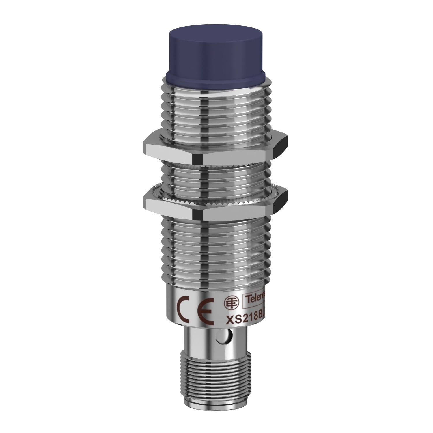 inductive sensor XS2 M18, L64mm, brass, Sn8mm, 12..24VDC, M12
