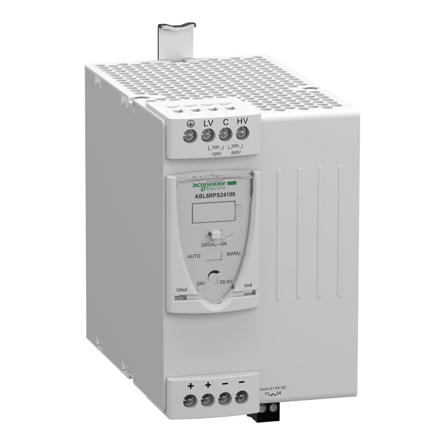 universal power supply, Phaseo, 1 or 2 phase, 100 to 500 V, 24 V, 10 A