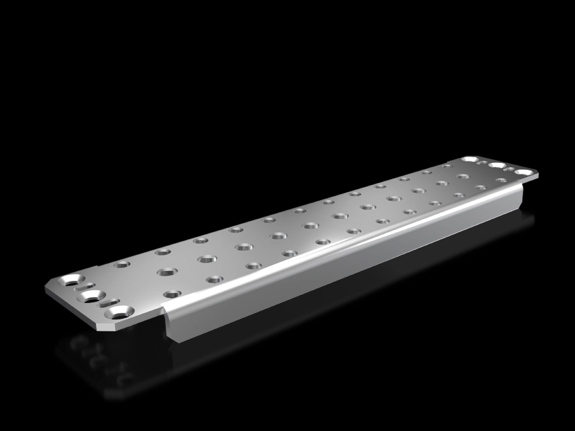 TS Support rail, for TS, SE, CM, for W/D: 400 mm, slotted
