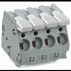 PCB terminal block; lever; 6 mm; Pin spacing 7.5 mm; 3-pole; CAGE CLAMP; 6,00 mm; gray