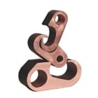 E-Z-Ground Figure 6 Copper Compression Ground Tap Connector for Cable Range #4 Sol. - #2 Str., Application / Main 250 kcmil-500 kcmil or 5/8 Inch - 3/4 Inch Rod, Ground Rod #5 Rebar 5/8 Thru 3/4 #6 Rebar
