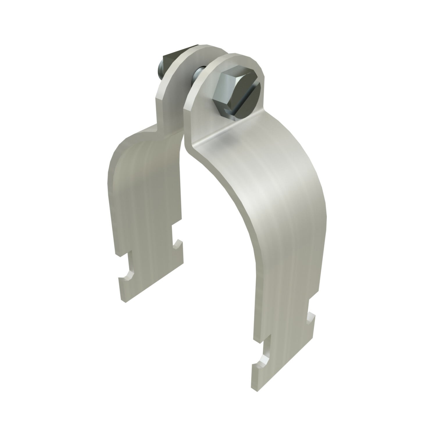UNISTRUT PIPE CLAMP, 6", 1-1/4"x 8-1/4"x 6.88", AL