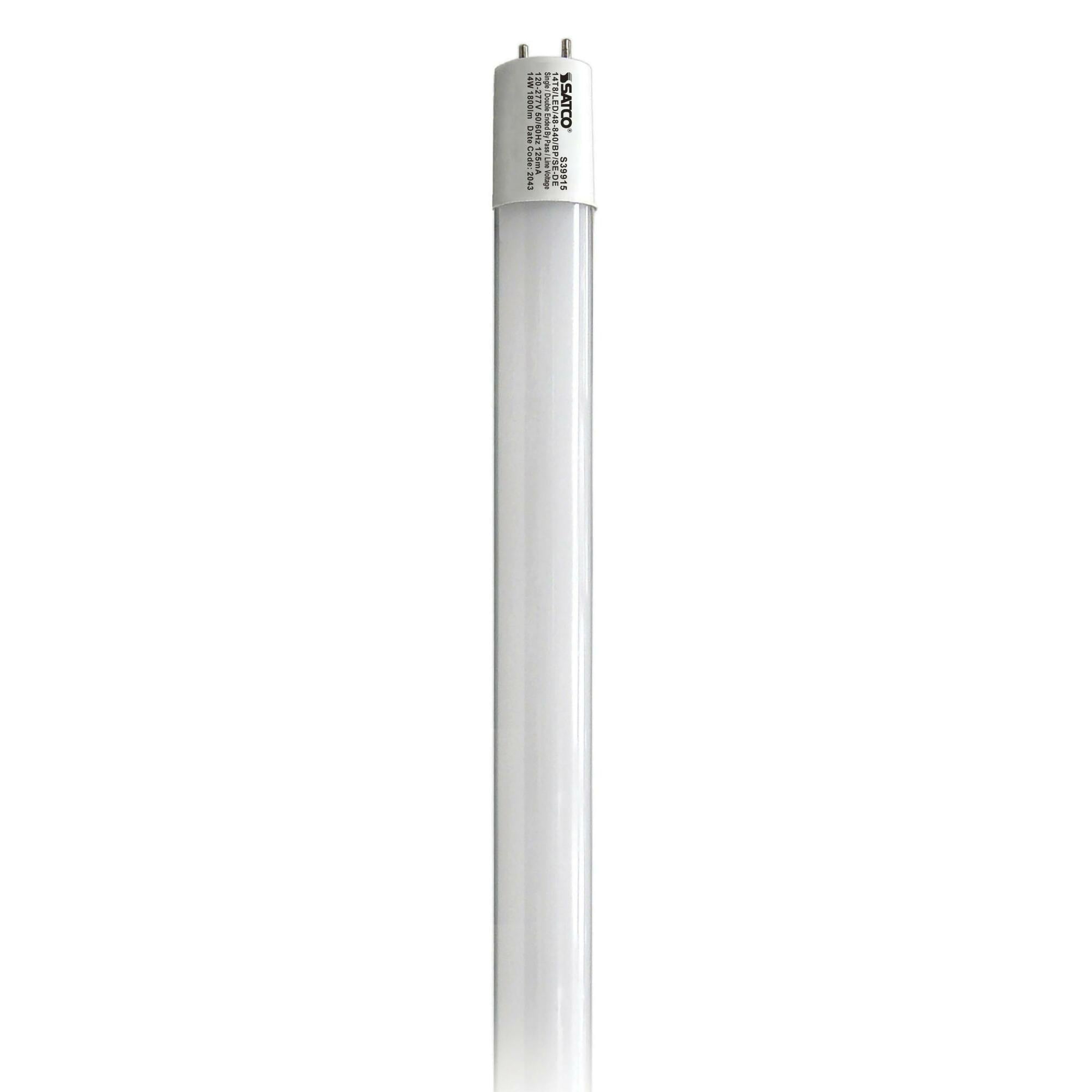 14W T8 LED - 4 ft. - 4000K - G13 Base - 50000 Hours - 1800L - Type B - BBP - 1 or 2 Ended Wiring