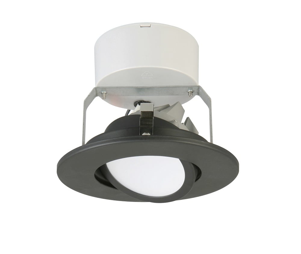 4 IN matte black 30K LED gimbal module, LED, 3000 K , 90 CRI, SKU - 233LRG