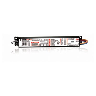 GE UltraMax, 60 Hz, Normal Ballast Factor, Instant Start, 9.5 IN Length, 1.3 IN Width, 1 IN Height, 4 - F32T8
