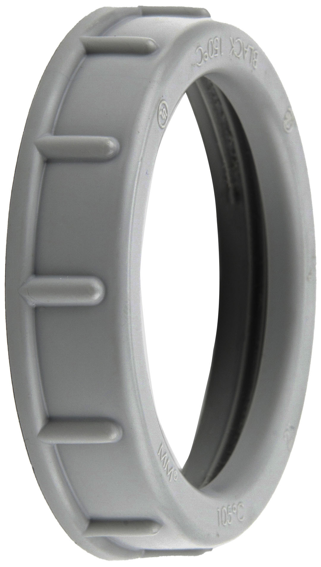 Conduit Bushing, 3 in. Size, ThermoPlastic, Gray, +105 DEG C temperature rating