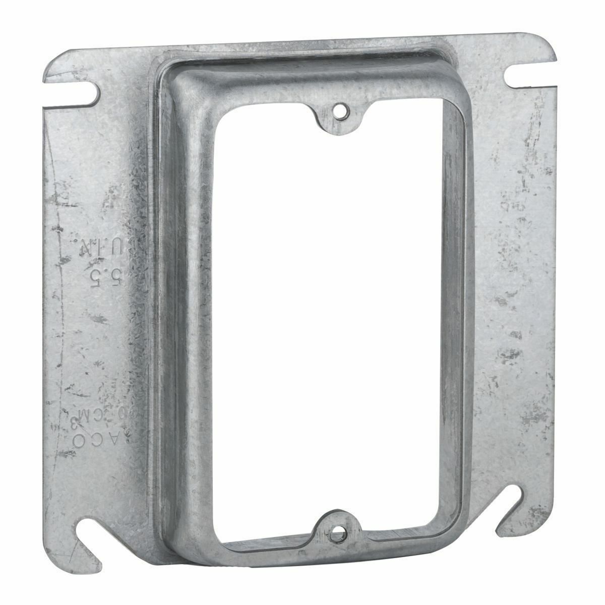 4 In. Square Single Device Covers, Raised 3/4 In.