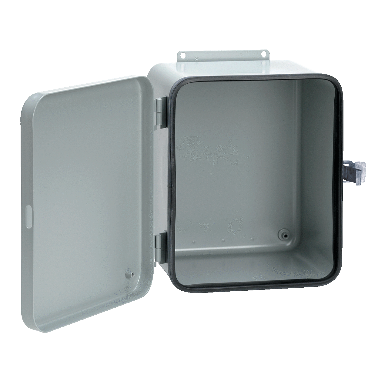 Removable Hinge Quick-Release Latch Contoured Type 12, 10x8x6, Gray, Steel