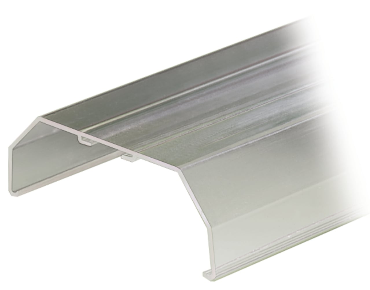 Cover; Type 1; suitable for cover carrier, type 1; 1 m long; transparent