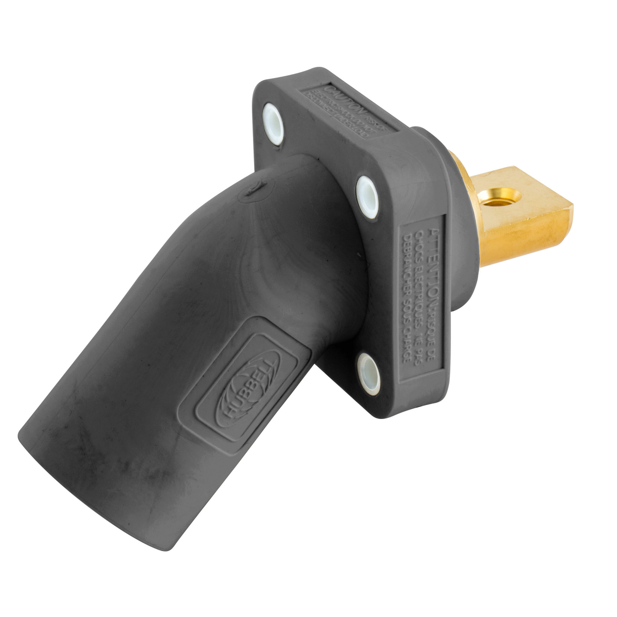 Single Pole Products, 300/400A Series,Inlet, Angled, Buss Connection, Black