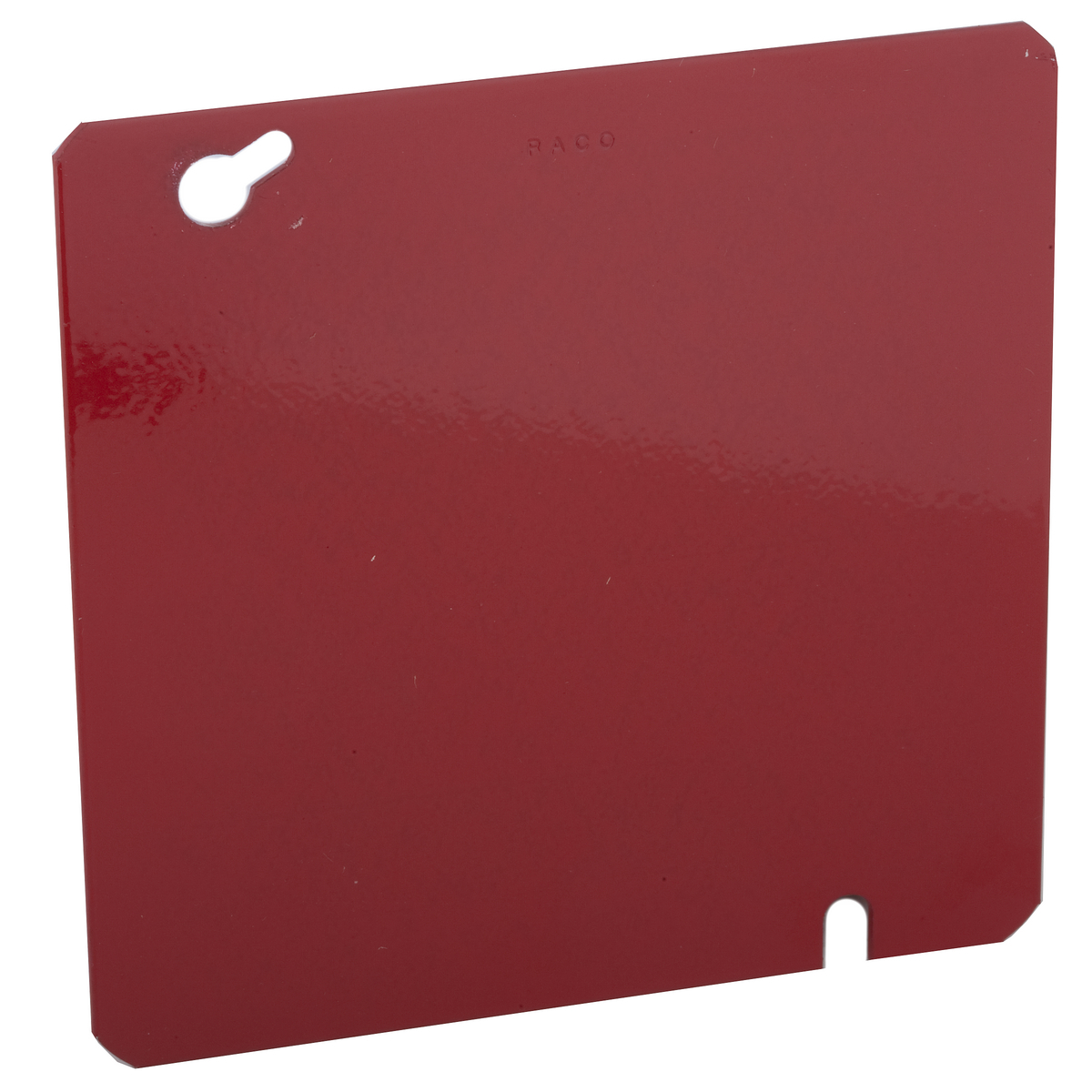 Life Safety Steel Wall Box Covers - Painted Red, 4-11/16 In. Sq.,FlatBlank Cover