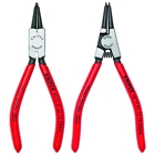 2 Pc Snap Ring Pliers Set, 5 1/2 in., Plastic Coating