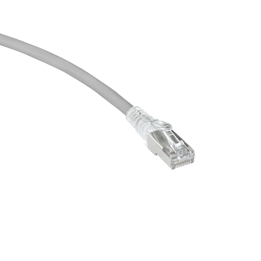 Atlas-X1 Cat 6 Shielded Patch Cord, grey, 10-foot length (3.0 m