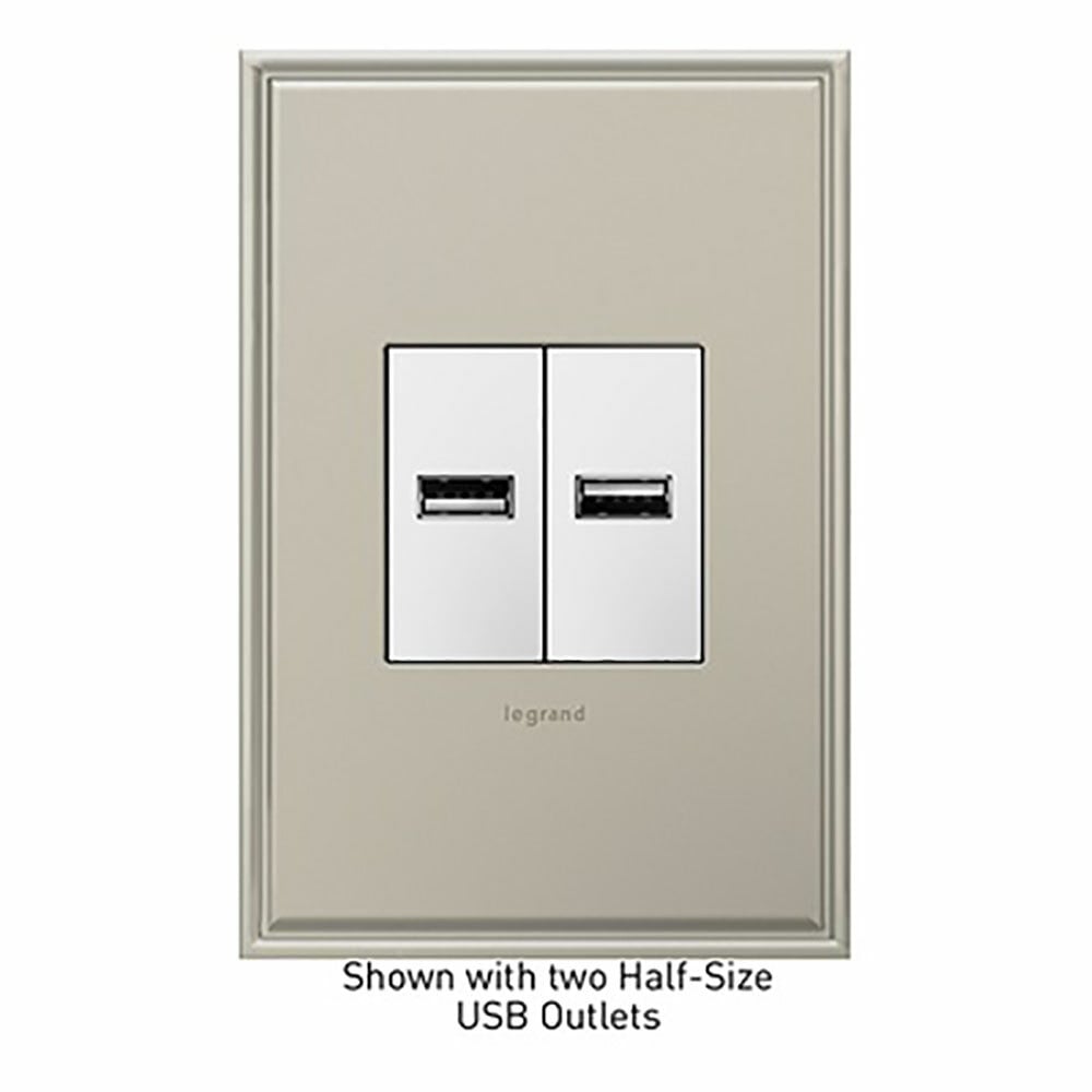 2.1A USB Outlet, White