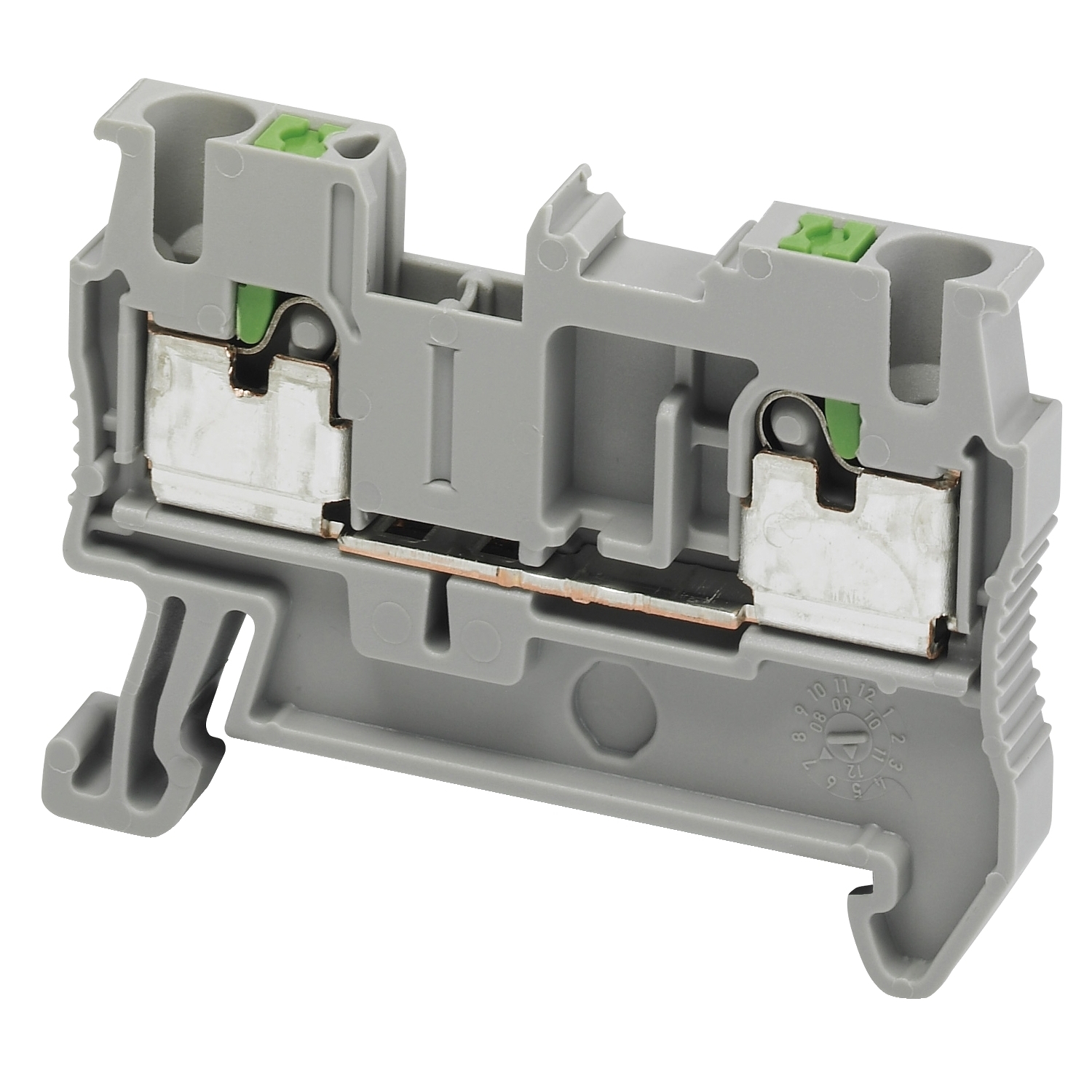 Terminal block, Linergy TR, push-in type, feed through, 2 points, 2.5mm, grey, set of 50