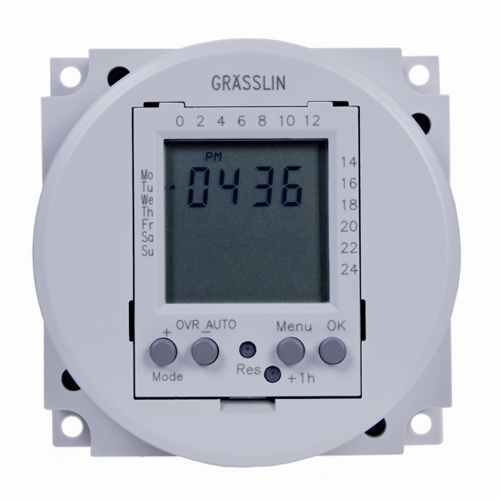 These FM1D20-240U 24-Hour/7-Day Electronic Time Switches offer versatile programming for either 24-hour or 7-day applications. The time switch features a Large LCD and easy-to-follow menu-led programming is available in seven languages, with English as the default language. The FM1D20-240U enables up to 20 programs and 140 events to be programmed each week.