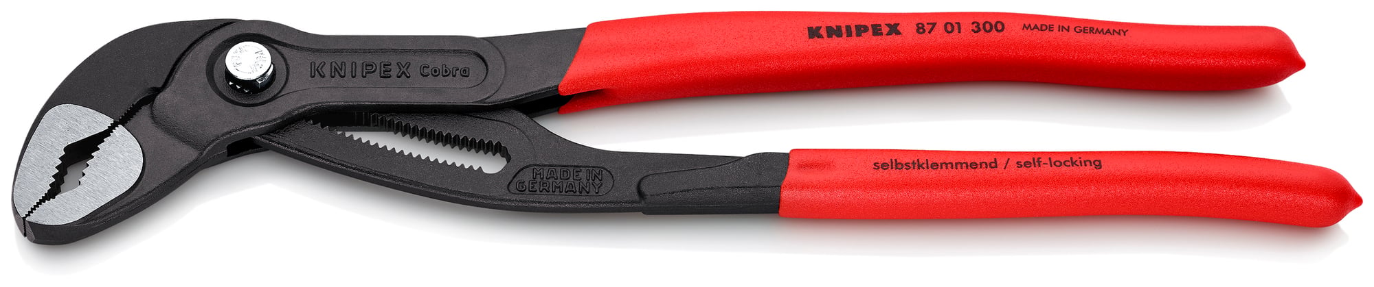 Cobra Water Pump Pliers, 12 in., Non-Slip Plastic
