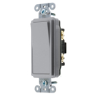 Switches and Lighting Control, Decorator Switch, Specification Grade, Four Way, 20A 120/277V AC, Back and Side Wired, Gray
