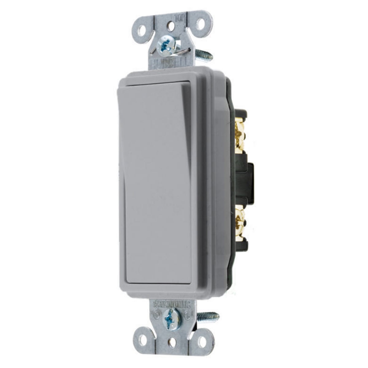DS420GY Decorator 4-Way General Purpose Standard Rocker Switch, 120 to 277 V AC, 20 A, 5540 W Power Rating, 2 Position Contact