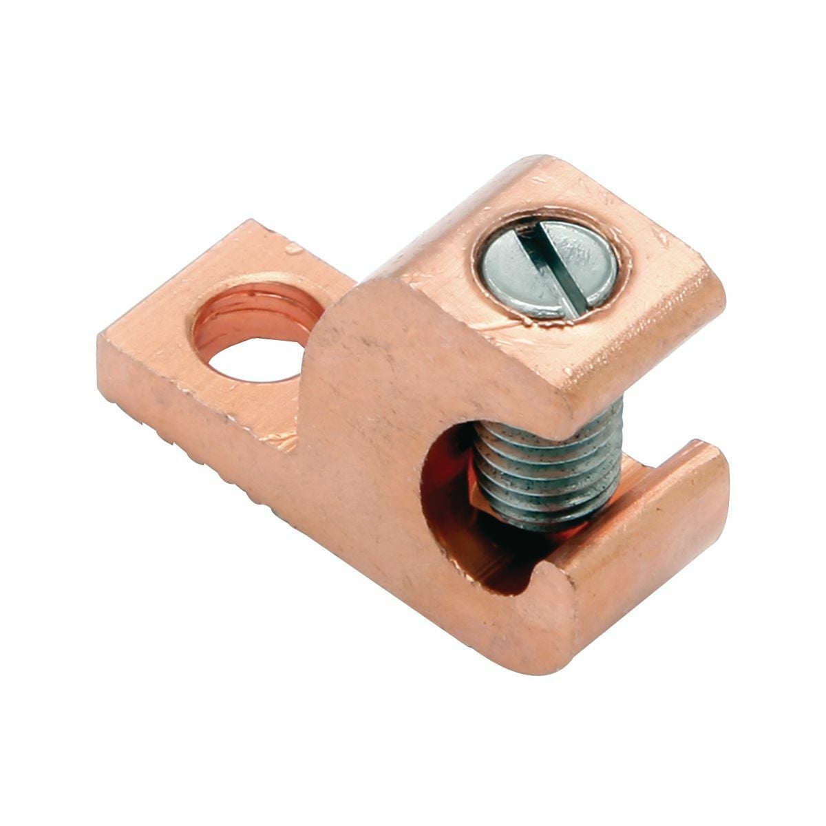 Copper Lay-in Lug, 14-4 AWG, #10 Stud.