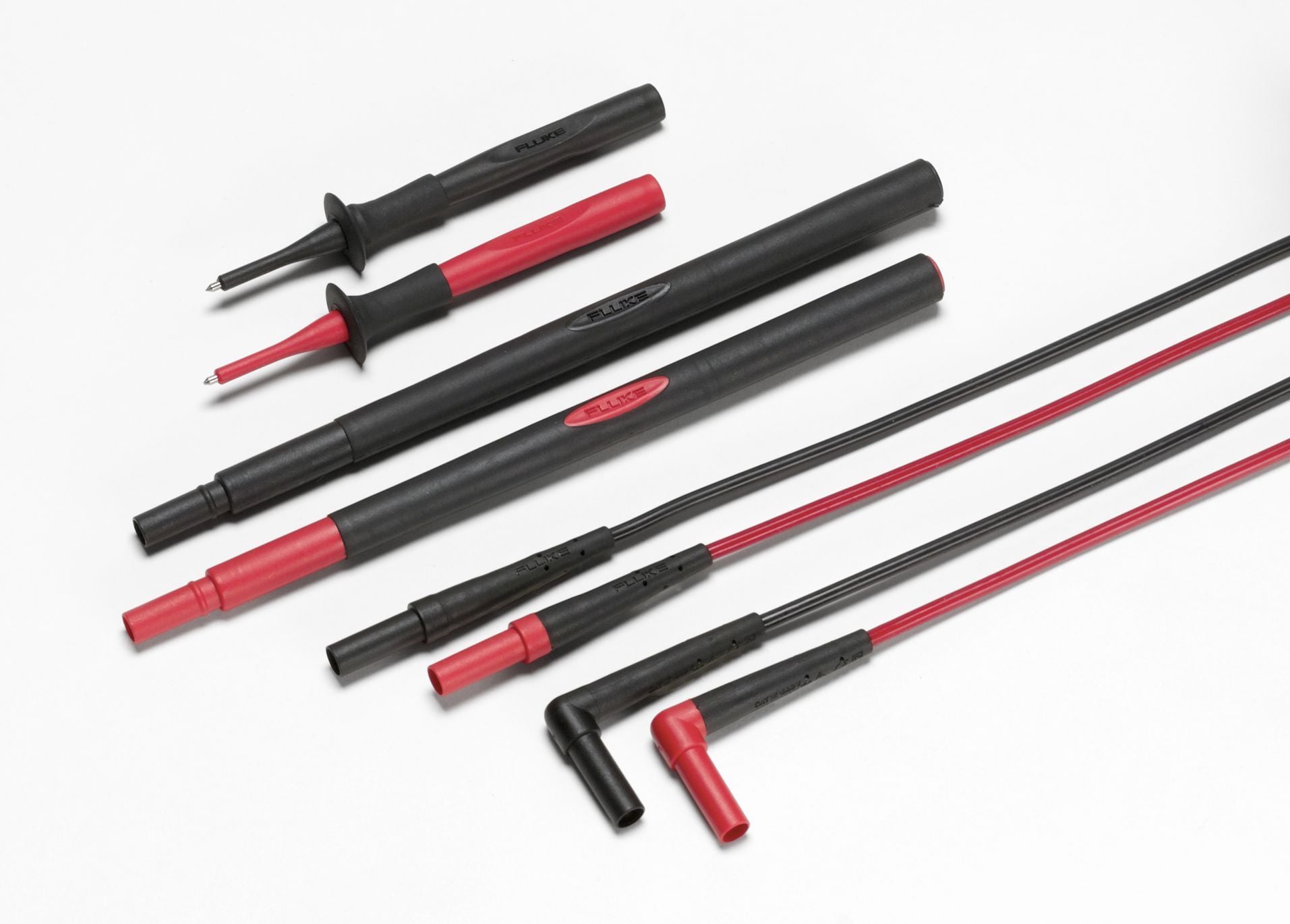 An accessory kit specially designed for working in high-energy environments. The SureGrip Test Probe has only 4 mm of exposed metal at the tip. Test probes with less exposed metal help reduce the risk of inadvertent shorts between each other and other metal surfaces that could result in an arc flash explosion. Probe extenders fit between modular test leads and test probes, increasing the distance between you and a live circuit by 20.5 cm (8).