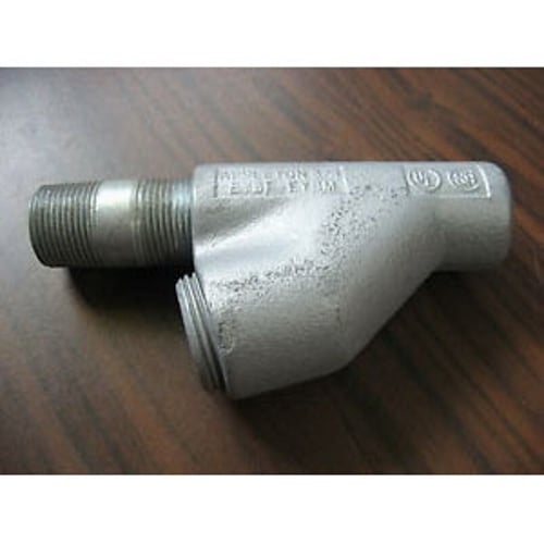 Vertical Drain Seal Fitting, 1 inch, MNPT x FNPT, Malleable Iron