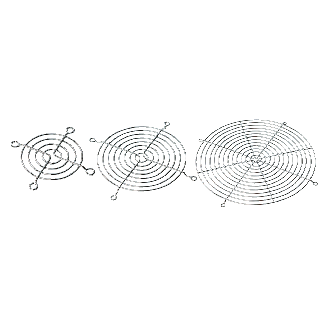 Finger Guard fits 3-inch Compact Axial Fan, 3.14x3.14x.12,Chrome Plated, Steel
