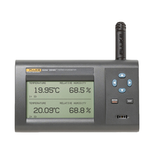 The DewK Thermo-Hygrometer, High-Accuracy Value Kit (includes two high-accuracy sensors, wall mount bracket, RS-232 cable, 7.6 m 25 ft sensor extension cable, sensor wall mount bracket, sensor case, and 9936A LogWare III single-PC license)