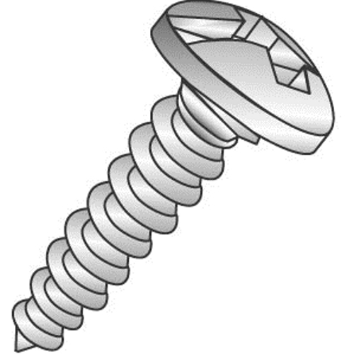 10 x 1-1/4" Sheet Metal Screws, Pan Head, Combo Phillips/Slotted, Zinc