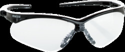 Nemesis Safety Glasses, Black Frame with Clear Lens