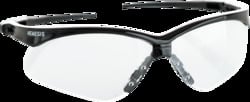 Nemesis Safety Glasses, Black Frame with Clear FogGard Lens