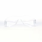 Virtua Protective Eyewear, Clear Uncoated Lens, Clear Temple