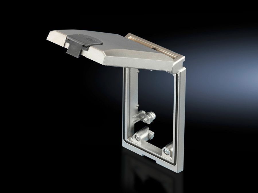 SZ Interface flap, modular, mounting frame, single, with metal flap