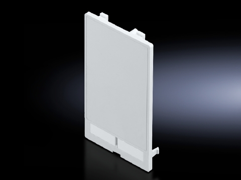 Interface flaps, modular, Interface inserts blanking plate (slimline), for individual population, usable area: 45 x 75 mm