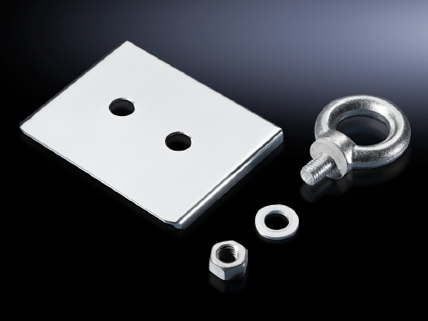 Eyebolts, for CM, supply includes: Eyebolts, Reinforcement plate