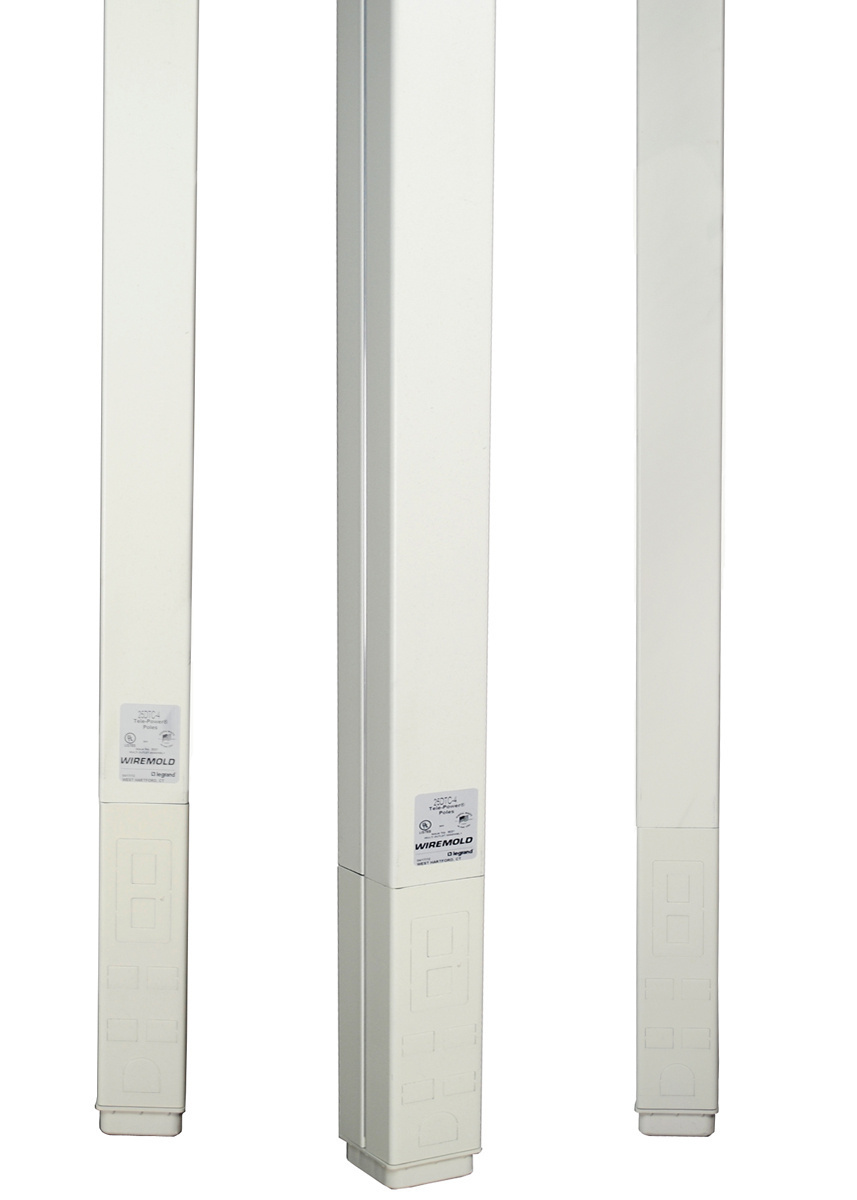 Tele-Power; Blank Vertical Drop Pole; 12 ft Length x 3.250 Inch Width x 3.310 Inch Height, Steel, Gray