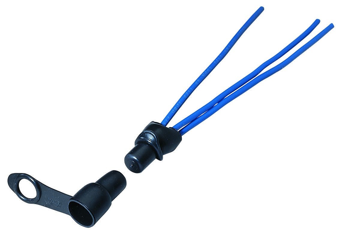 Wrap-Cap Insulator, Voltage Rating: 600 V, Temperature Rating: 75 DEG C, Black, Package: 50/Box, UL Listed, CSA Certified