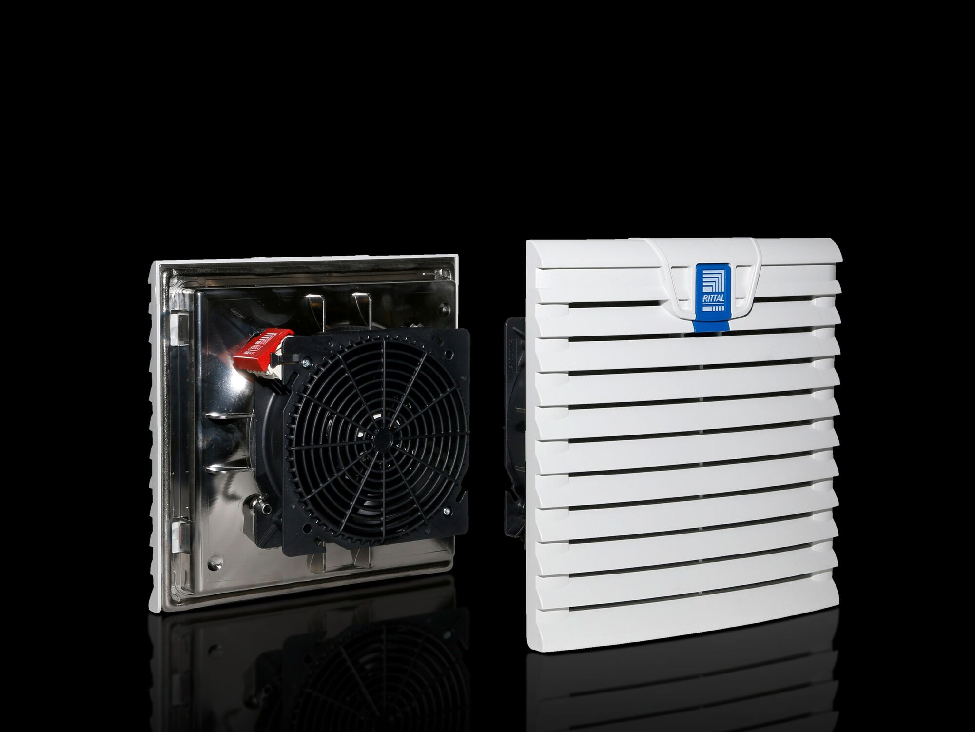 SK fan and filter units TopTherm, 105/120 m/h, 230 V, 1PH, 50/60 Hz, WHD: 204 x 204 x 24 mm, EMC