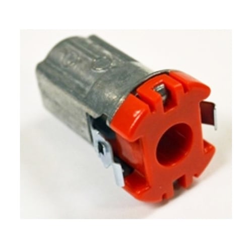 3/8" Single Barrel, Cut In Double-Snap Cable Connector, Insulated, Zinc Die Cast