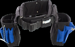 Electrician Comfort Combo Tool Belt, Quick Release Buckle, Large 36-40", Blue