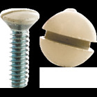6-32 Residential Wall Plate Screw Kit, 1/2" Wall plate and 5/16" Decora, Oval Head, White, Ivory and Light Almond